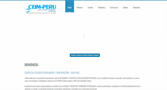 Desktop Screenshot of ceimperu.com