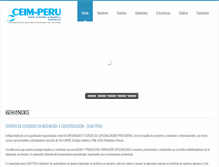 Tablet Screenshot of ceimperu.com